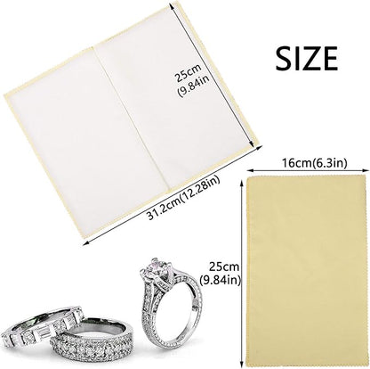 SEVENWELL Silver Polishing Cloth, Jewelry Cleaner Cloth - Image 4