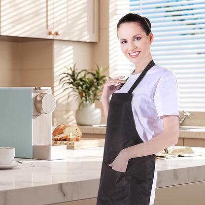 8/12/24 Pack Plain Bib Aprons Bulk, Unisex Apron - Image 6