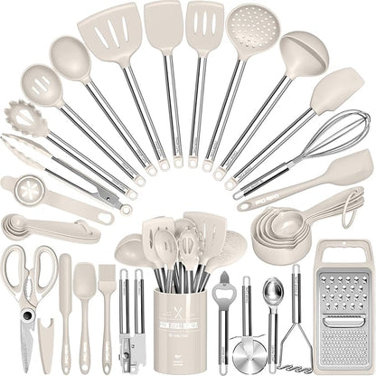 Kitchen Utensils Set-Umite Chef 34 Pcs Silicone Cooking Utensils Set by UmiteChef