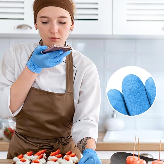 Disposable Nitrile Exam Gloves, Nitrile Gloves Disposable Latex Free, Medical - Image 3