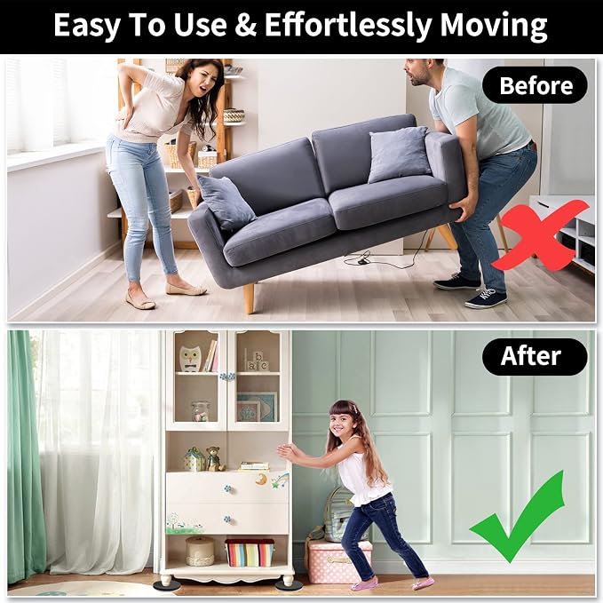 Ezprotekt 5" Round Felt Furniture Movers Sliders - Image 4