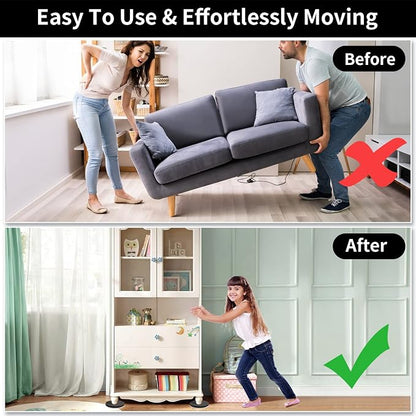 Ezprotekt 5" Round Felt Furniture Movers Sliders - Image 4