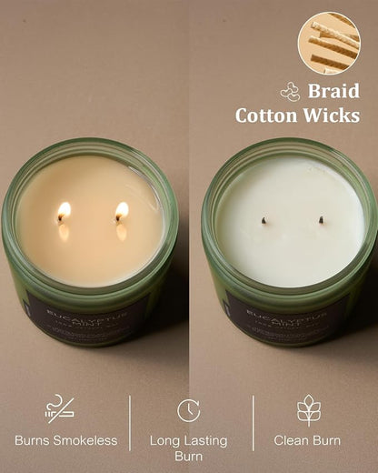 M&SENSE Eucalyptus & Mint Soy Candles - Image 5