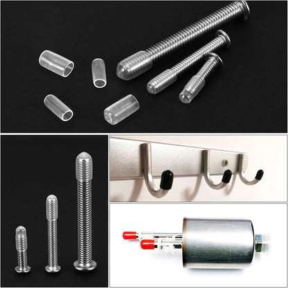 uxcell 20pcs Rubber End Caps Protective Caps 13mm ID Vinyl PVC Round Tube Bolt - Image 5