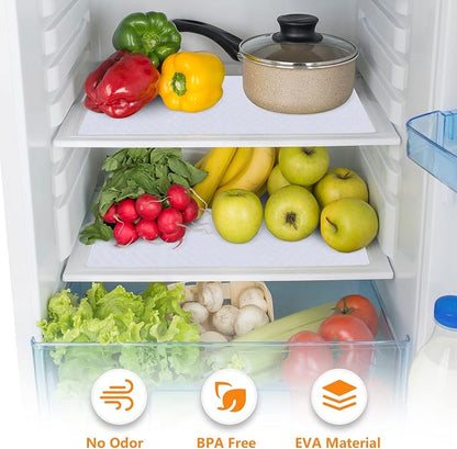 White Shelf Liner Kitchen Cabinet Liners Refrigerator Liners Waterproof & - Image 6