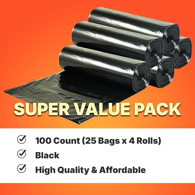 45 Gallon Trash Bags, 30 Micron Heavy Duty Pure LDPE Garbage Can Liners - Image 6
