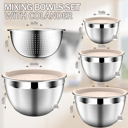 DUTZUN Stainles Steel Mixing Bowls - Image 2