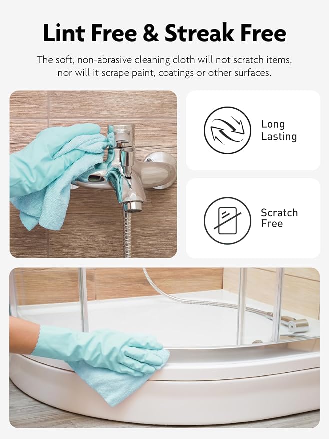 Fantasticlean Microfiber Cleaning Cloth Roll -40 Pack, Tear Away Microfiber - Image 5