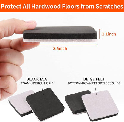 Ezprotekt 3.5" Felt Furniture Movers Sliders - Image 2