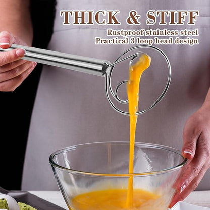 TEEVEA Danish Dough Whisk Stainless Steel - Image 5