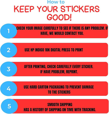 30-300 PCS Custom Square Stickers Labels - Image 3