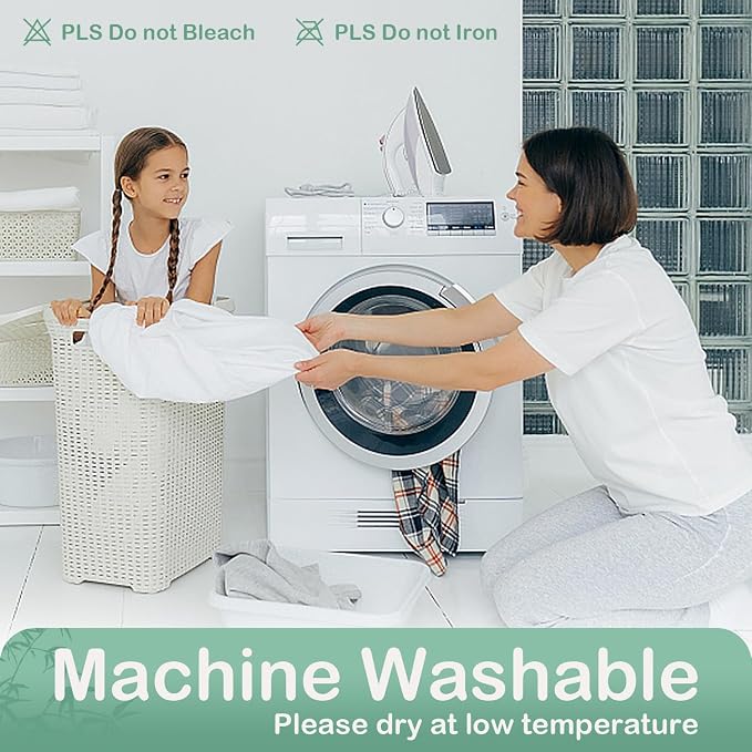 California King Mattress Protector Waterproof Mattress Pad Washable Bamboo - Image 6
