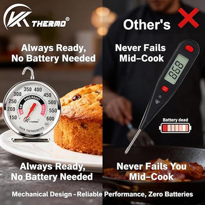 Oven Thermometer 150-600°F Pro Accurate Oven Temperature Gauge - Image 8