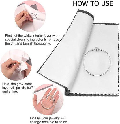 SEVENWELL Silver Polishing Cloth, Jewelry Cleaner Cloth - Image 5