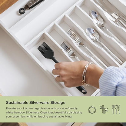 KitchenEdge Premium Silverware, Flatware and Utensil Organizer - Image 4