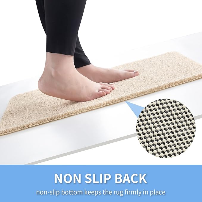 Non Slip Bathtub Mat, Foot Scrubber Anti Slip Fast Drying Shower Mat - Image 3