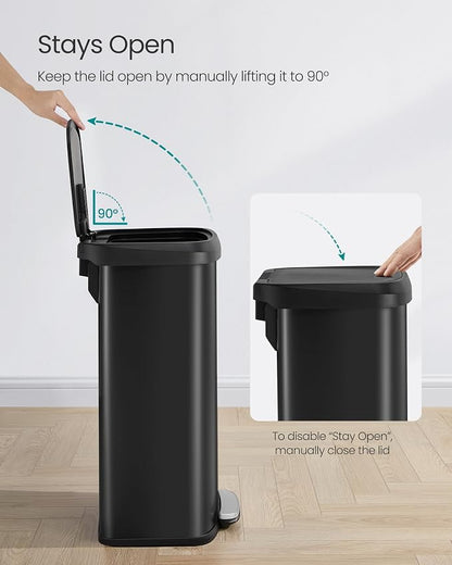 SONGMICS Kitchen Trash Can, 21 Gallon Stainless Steel Garbage Can, - Image 6