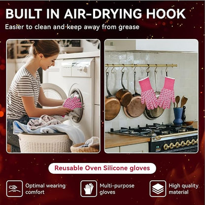 HandLove Aramid Heat Resistant BBQ Gloves – Grilling & Oven Gloves - Image 6