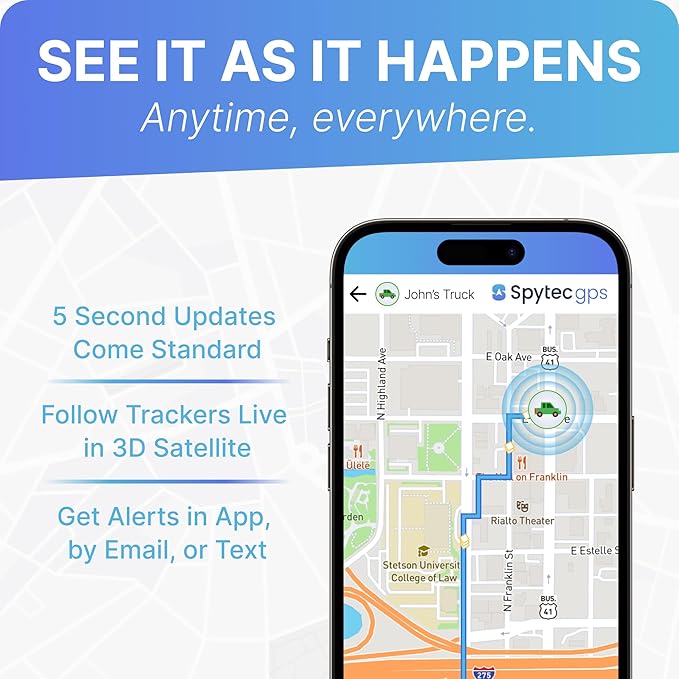 (2 Pack) Spytec Atlas GPS Tracker for Vehicles, Cars, Trucks, Kids & Seniors | Hidden Mini GPS Tracker Device for Fleet Vehicles | Geofencing | Real-time Tracking and Updates | Subscription Required