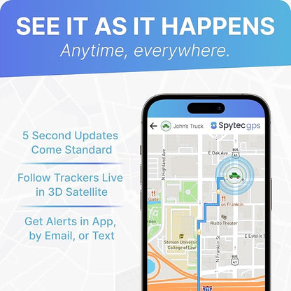 (2 Pack) Spytec Atlas GPS Tracker for Vehicles, Cars, Trucks, Kids & Seniors | Hidden Mini GPS Tracker Device for Fleet Vehicles | Geofencing | Real-time Tracking and Updates | Subscription Required