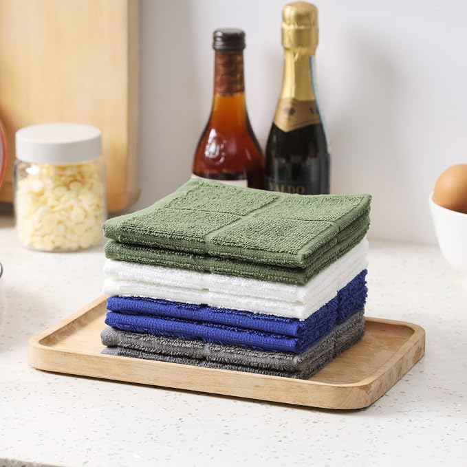 Glynniss Dishcloths Kitchen Highly Absorbent Dish Rags 100% Cotton Dish Cloths - Image 3