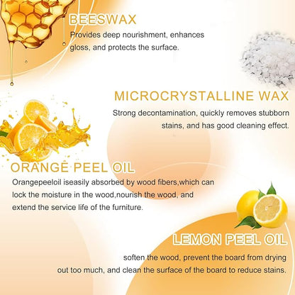 2Pcs Natural Beeswax Care Spray & Restorer, 2025 New Bees Wax Furniture Polish - Image 5