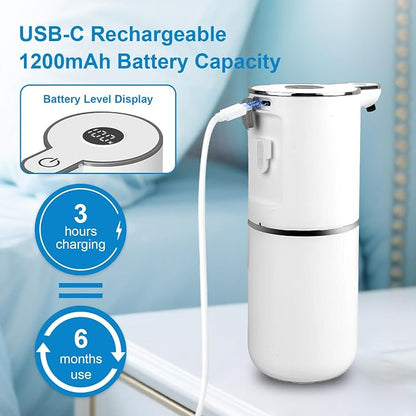 OHIFAST 2 Pack Automatic Foaming Soap Dispenser Touchless, USB Rechargeable - Image 4