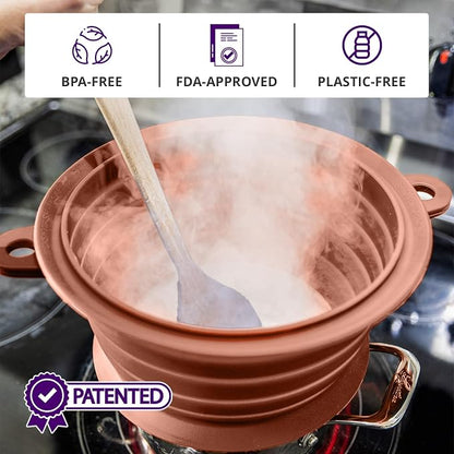 L.I.Q Silicone Splatter Guard – Fits 8 and 10 Inch Pots – Microwave Safe and - Image 7