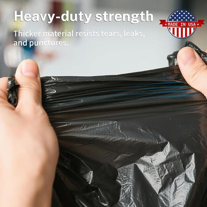 Heavy Duty Trash Bags 55-60 Gallon, Commercial, Construction & Outdoor Use | - Image 4