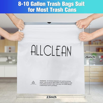 Trash Bags 10 Gallon Medium Kitchen Drawstring Bathroom Garbage Bags, Fit 8-10 - Image 6