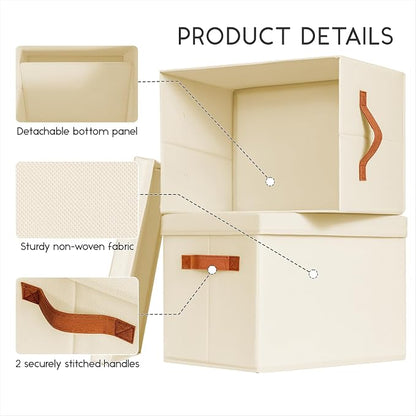 Homsorout Storage Bins with Lids - Image 4