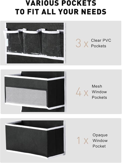Yecaye 6-Tier Over The Door Storage Organizer, Flexible 1 Split into 2 - Image 7