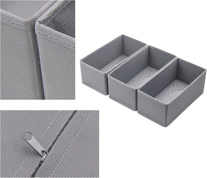 Small Foldable Fabric Drawer Organizer 3-Pack - Image 3