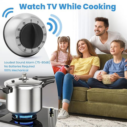 Kitchen Timer for Cooking, Chef Cooking Magnetic Timer - Image 6