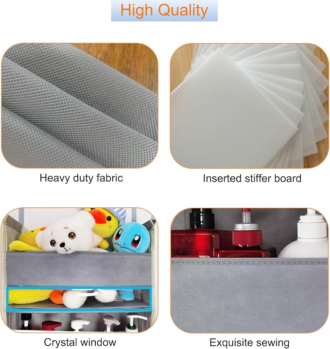 Extra Large Over The Door Organizer Storage 5-Shelves and 10 Side Pockets - Image 3