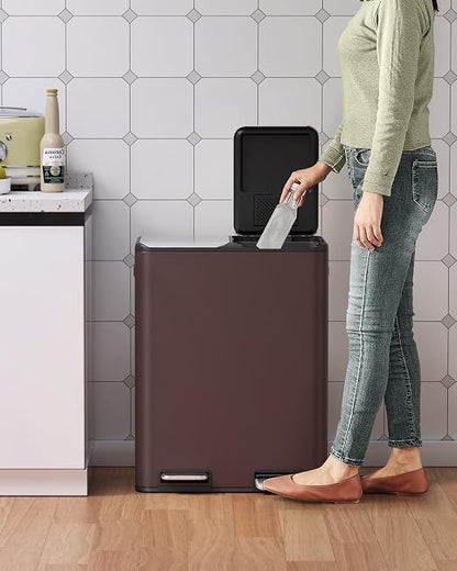Arlopu 16Gal Dual Trash Can w/2 Built-in Box - Image 7