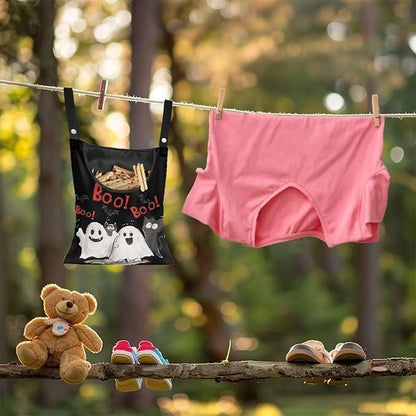 Cute Ghost Clothespin Bag Laundry Hanging Storage Organizer - Image 4