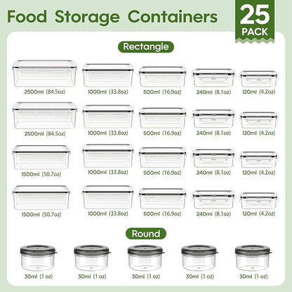 KEMETHY 50-Piece Food Storage Containers - Image 2