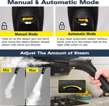 Steam Cleaner with 21 Accessories, 248°F High-Temp Steam & 1.1L Large Tank - Image 4