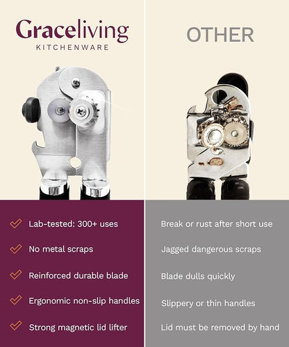 Premium Multifunction Magnetic Manual Can Opener and Bottle Opener, Heavy Duty - Image 10
