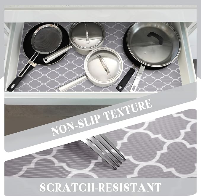 Glotoch 24 Inch Extra Wide Non Slip Shelf Liner, Non Adhesive Drawer Liner - Image 7