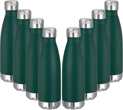 VEGOND 17oz Stainless Steel Water Bottles Bulk, Reusable Metal Sports Water by VEGOND