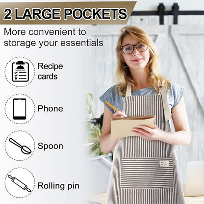 Janmercy 24 Pcs Aprons for Women Men - Image 5