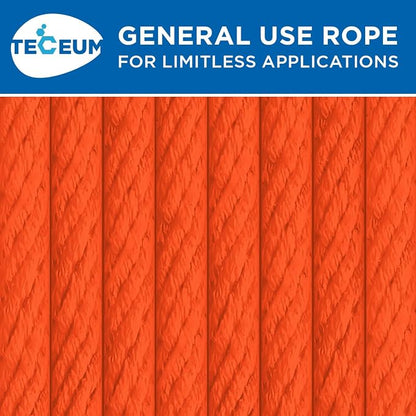 TECEUM Cotton Rope 3/16” – 50 FT – Strong All-Purpose Braided Rope – Natural - Image 9