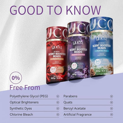 YUCO Scent Beads Laundry Natural, Ultra-Concentrated Two-Color Laundry Beads - Image 3
