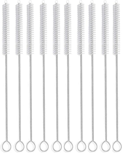 Straw Brush, Nylon Pipe Tube Cleaner 8.2-ihch X 2/5-inch Set of 10 by DESIN