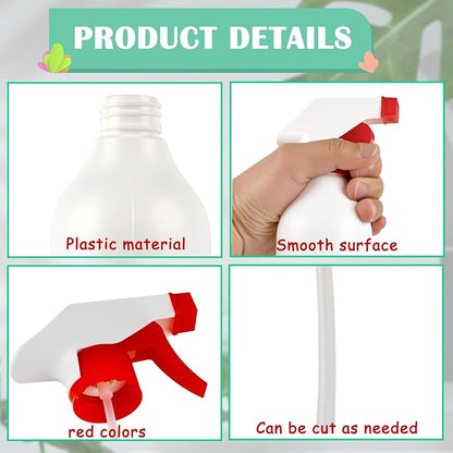8 Pack Plastic Spray Bottles 16 oz Empty Refillable Spray Bottle - Image 3
