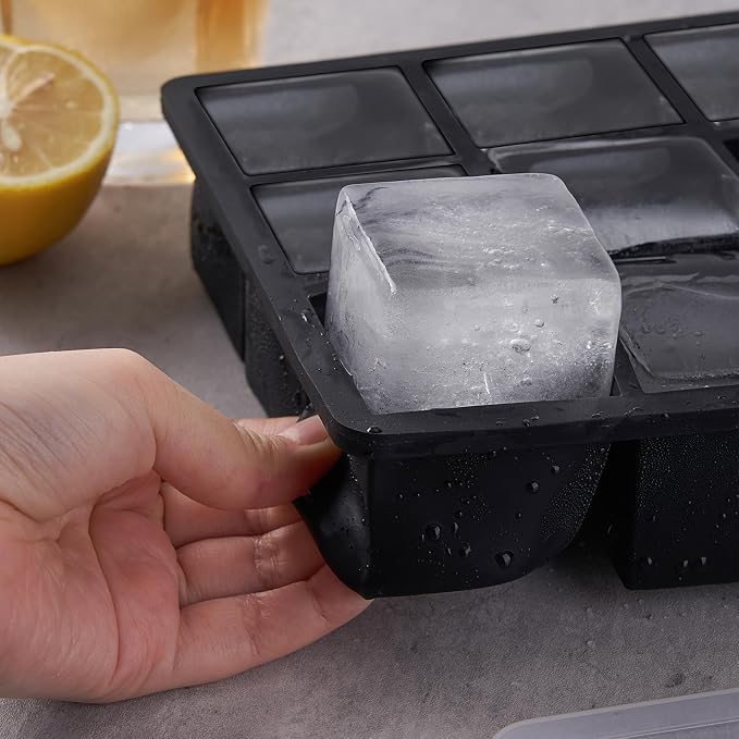 WonderWorld Ice Cube Tray, 9 Portions Gaint Silicone Freezer Tray - Image 4