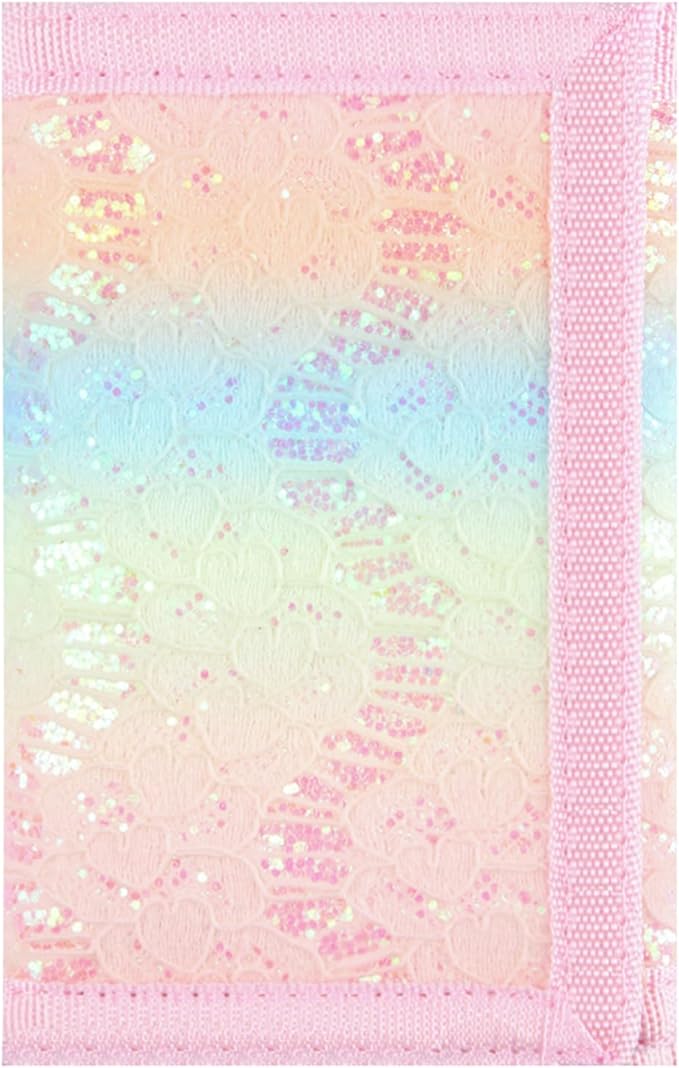 NEICY RFID Blocking Canvas Wallet for Men and Women - Camo Trifold Outdoor Sports Wallets with Magic Sticker for Teen Kids (Rainbow4)