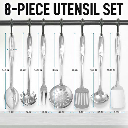 Zulay Kitchen Stainless Steel Cooking Utensil - Image 3